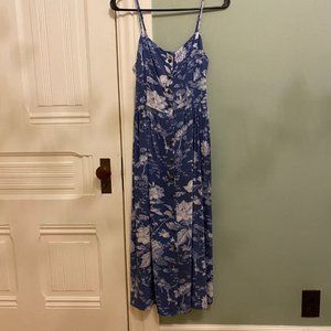 H&M Blue Floral Maxi Dress